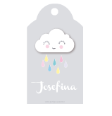 Tarjetas largas con cinta Baby Sky 20u Pers